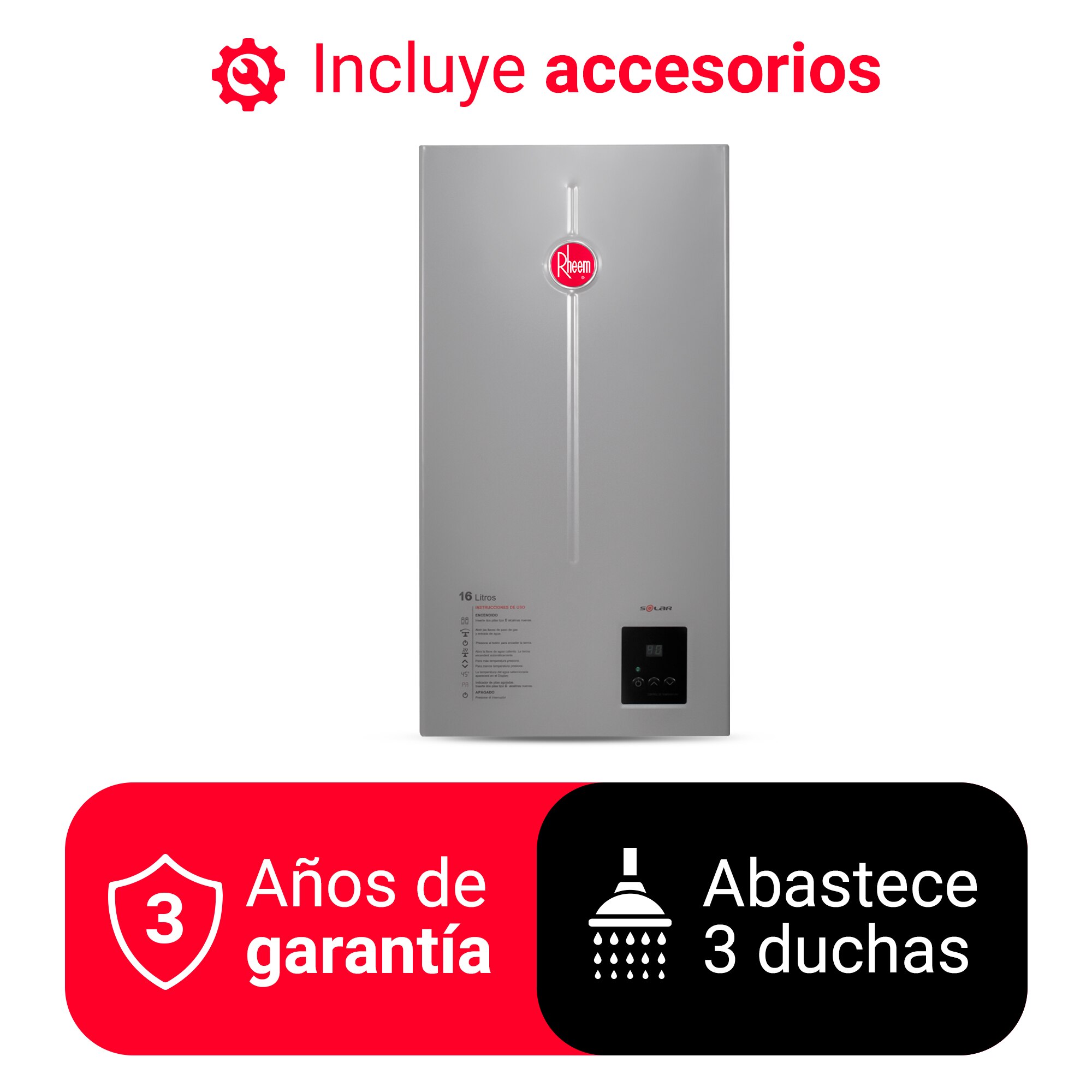 TERMA A GAS 16 L RHEEM GLP